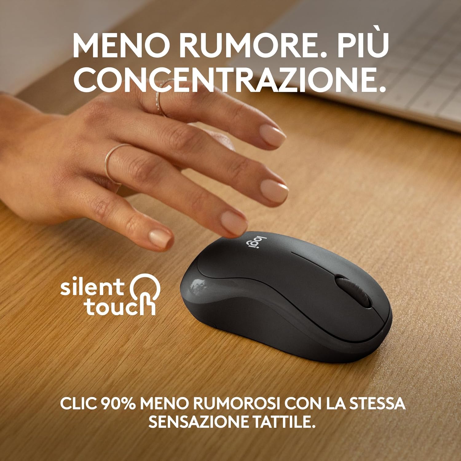 Logitech M240 Silenzioso Bluetooth Mouse Wireless Grafite - immagine 3