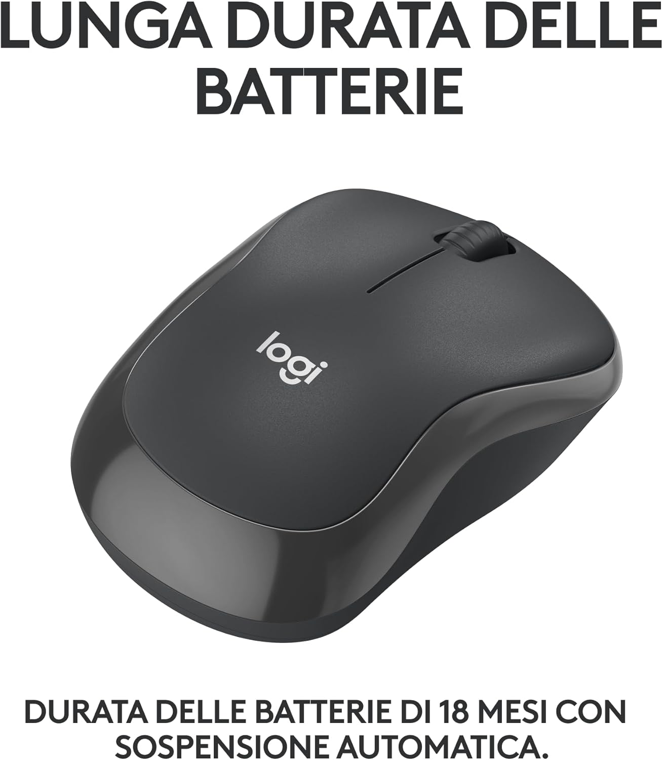 Logitech M240 Silenzioso Bluetooth Mouse Wireless Grafite - immagine 4
