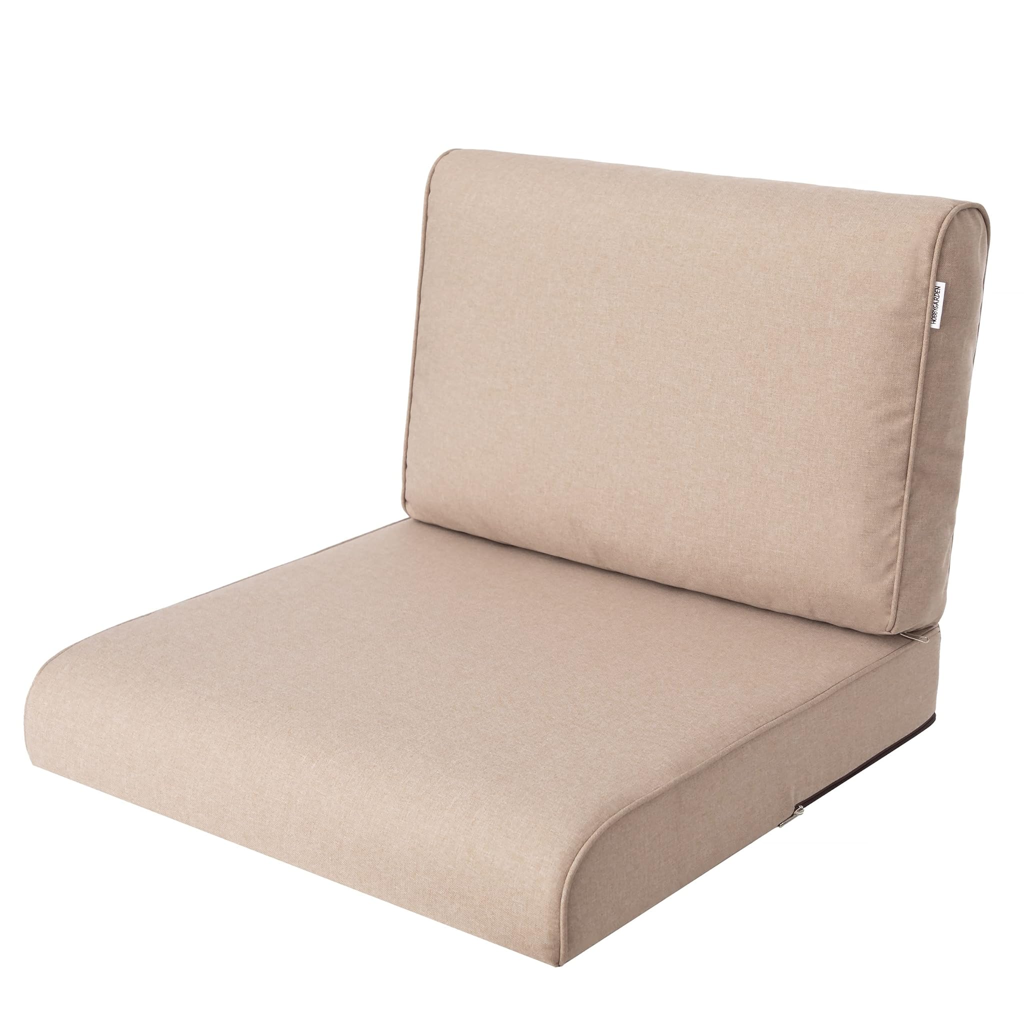 Pillowprim Cuscino per Sedia in Rattan 60x60 cm, Beige