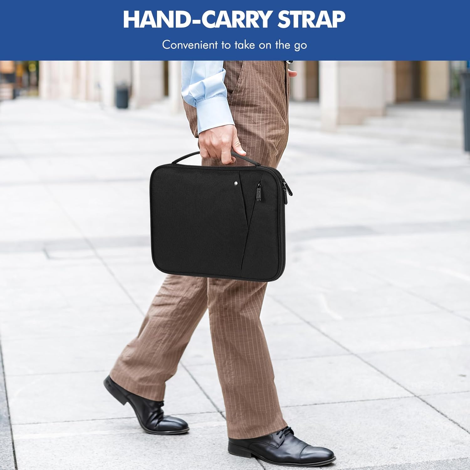 Moko Custodia Morbida con Maniglia per Tablet 9-11 Pollici, Nero - immagine 6