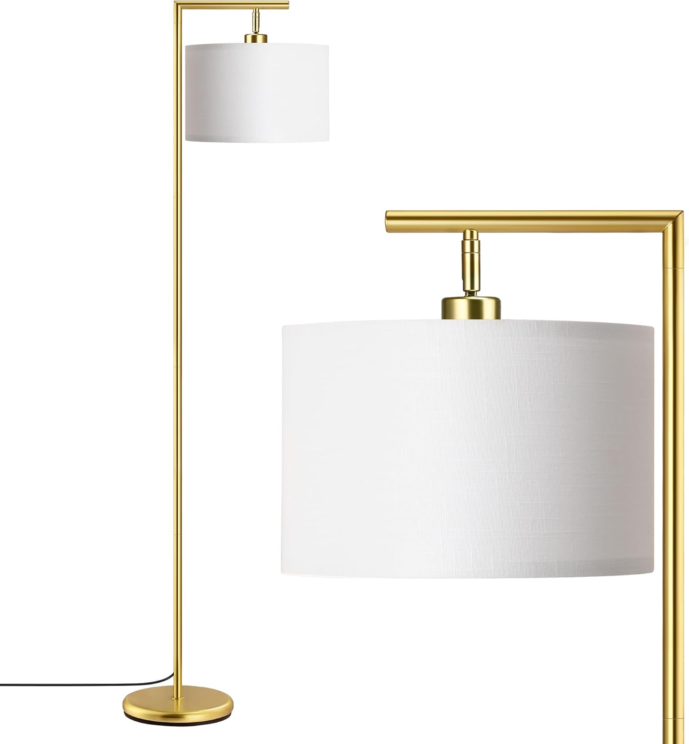 EDISHINE Lampada da Terra Moderna Arco LED, Oro - immagine 3