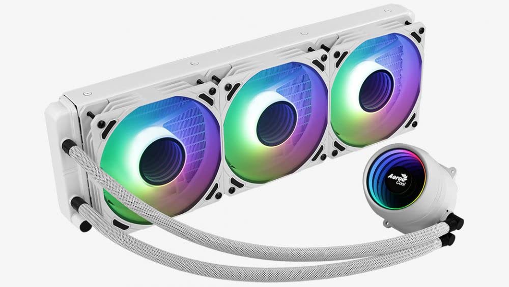 Aerocool MIRAGEL360W - Raffreddamento a Liquido CPU 550W, Bianco