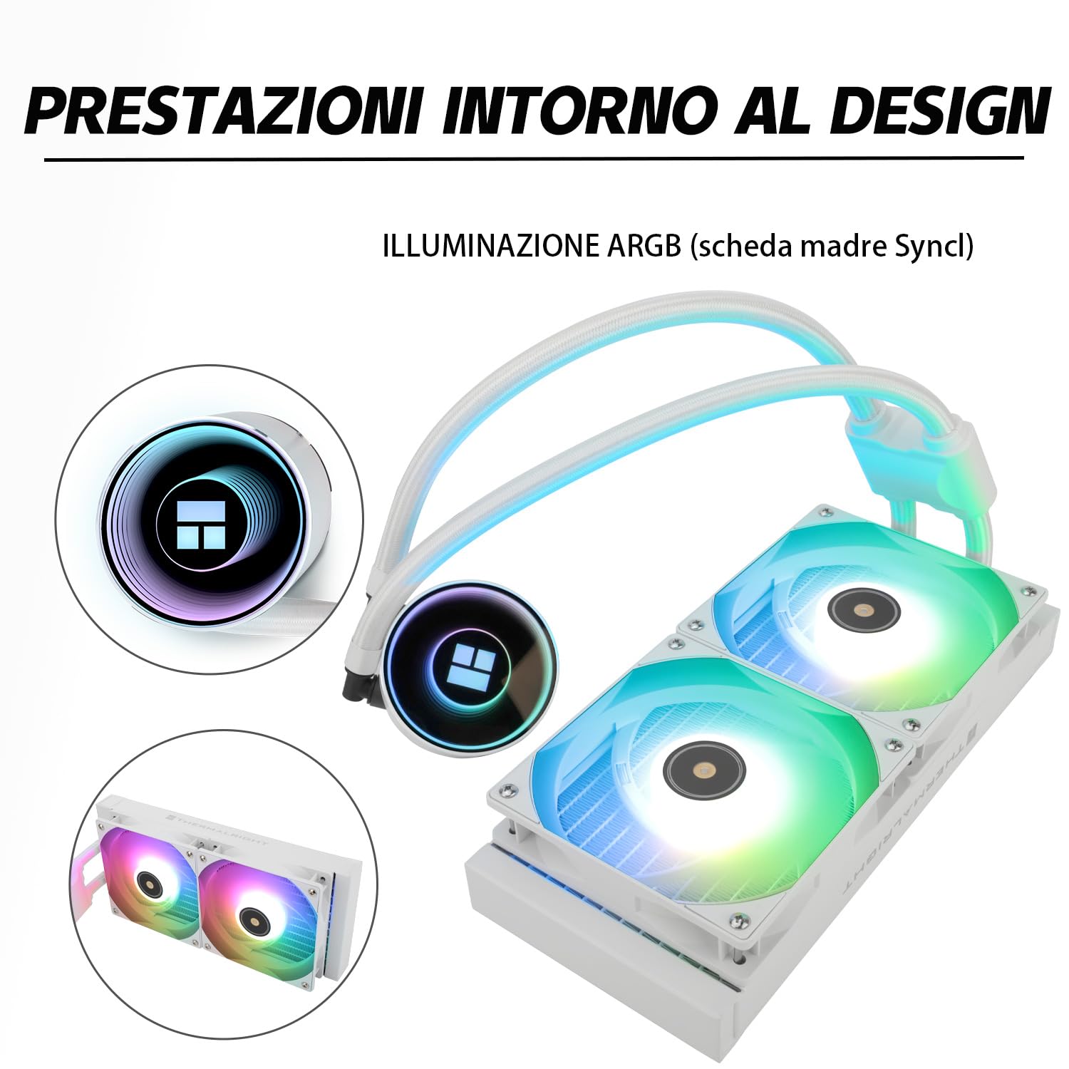 Tr Frozen Notte 240 BIANCO ARGB - Raffreddatore CPU - immagine 3