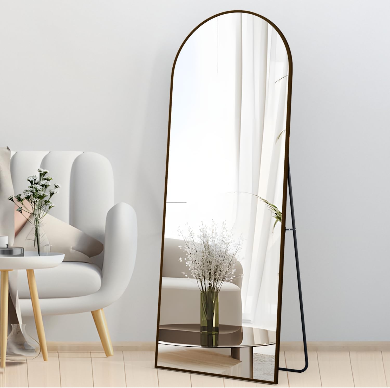 Neuweaby Specchio a Figura Intera 162x53 cm, Nero - immagine 5