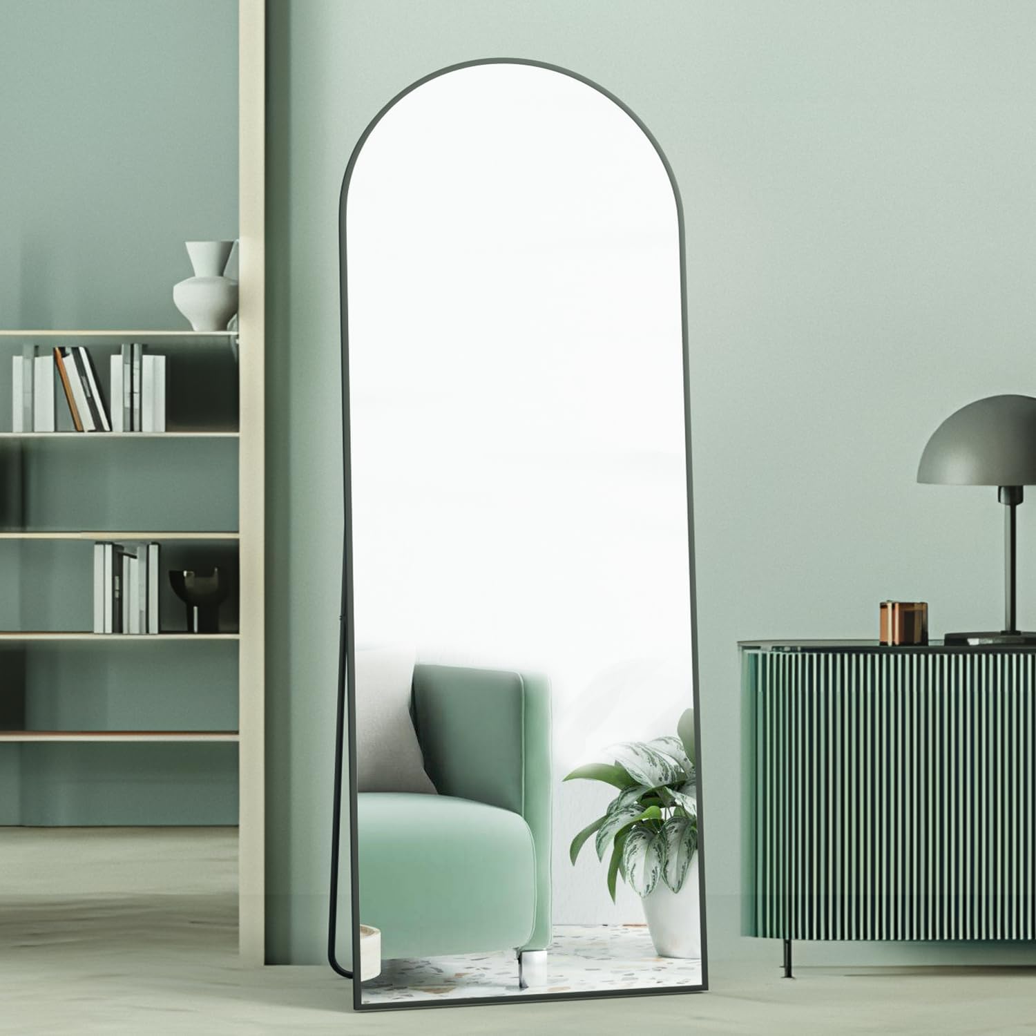 Neuweaby Specchio a Figura Intera 162x53 cm, Nero - immagine 8