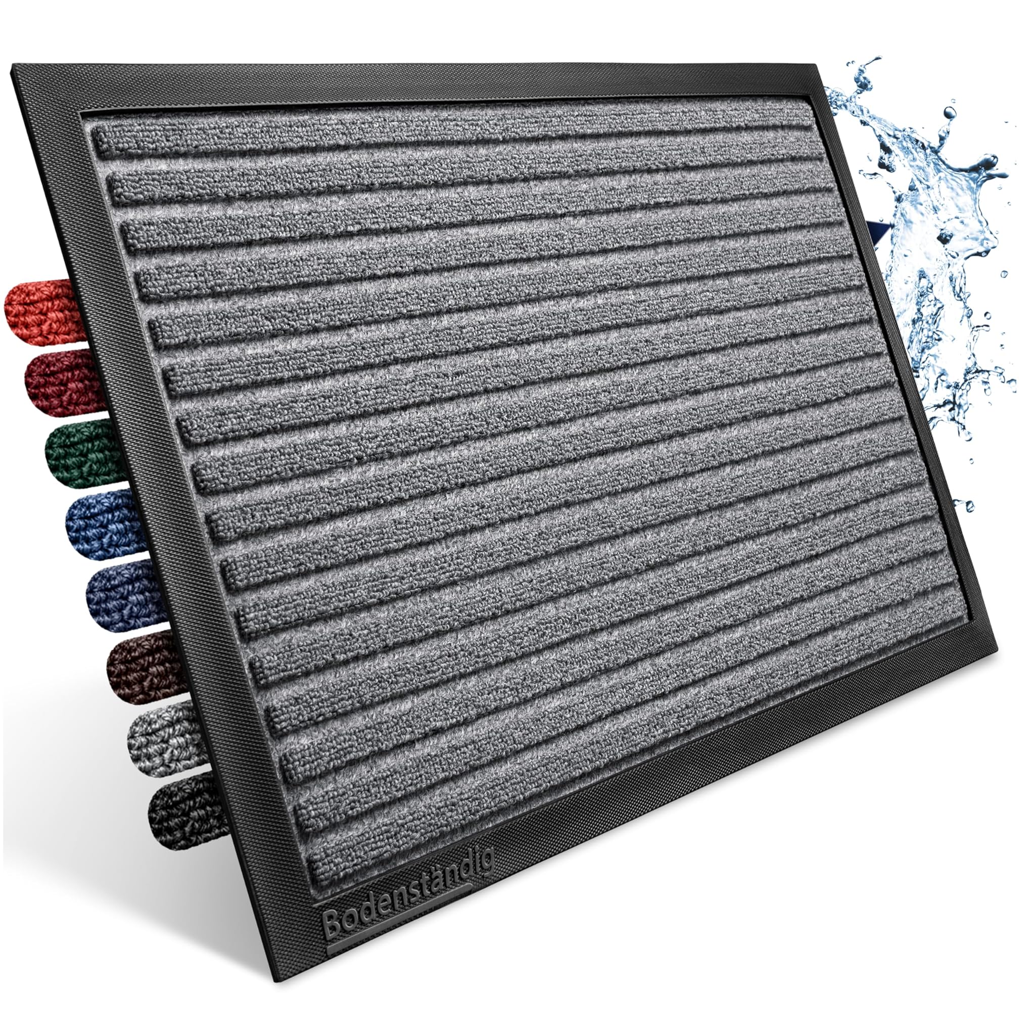 Zerbino Esterno Antiscivolo e Durevole 90x150 cm, Grigio