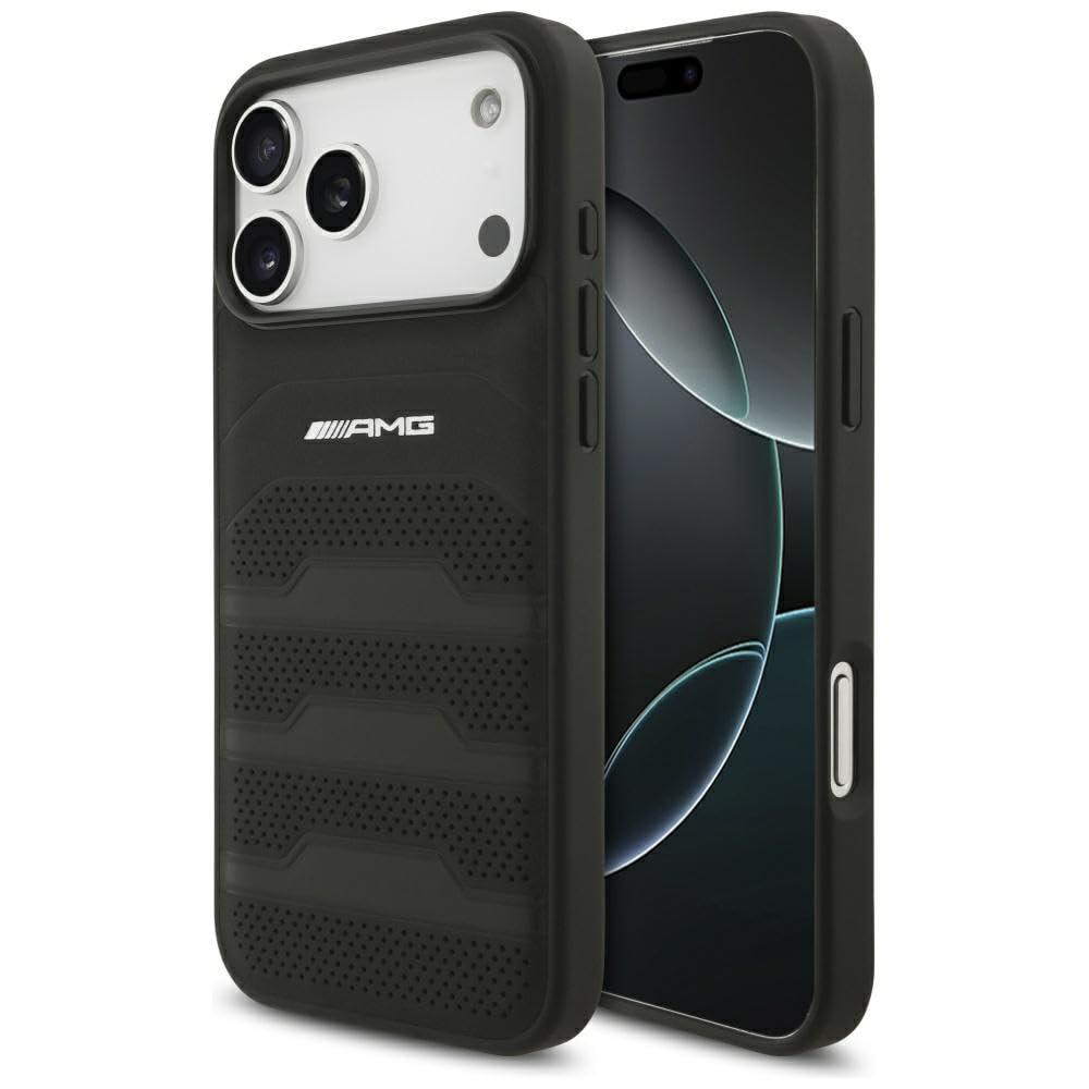 Cg Mobile AMG - Custodia in Pelle per iPhone 17 Pro Max, Nero