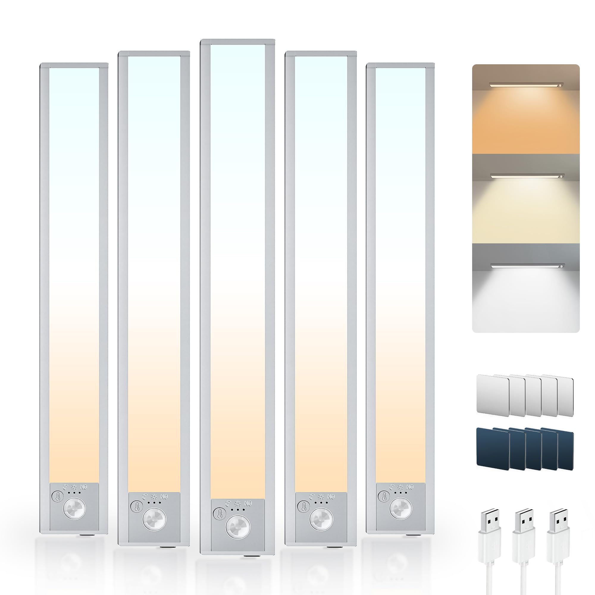 Luce LED Sottopensile Cucina 21CM 1500mAh (5 Pezzi)