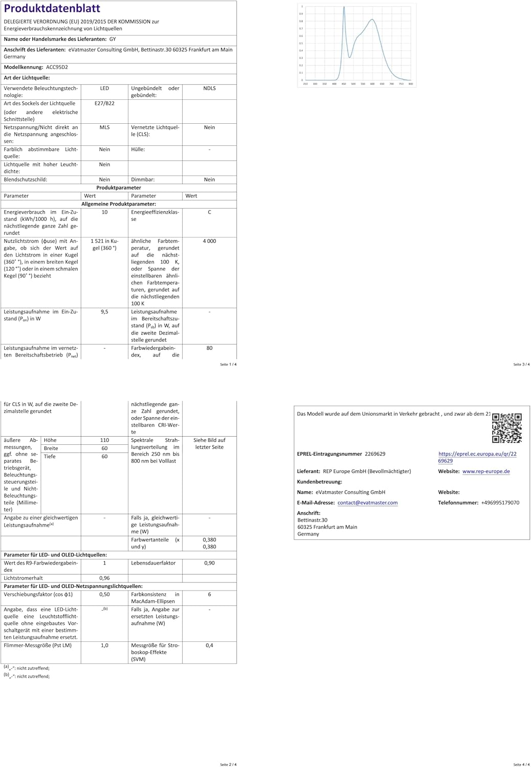 Gy Lampadine LED E27 9.5W (100W) 4000K, 12 pezzi - immagine 10