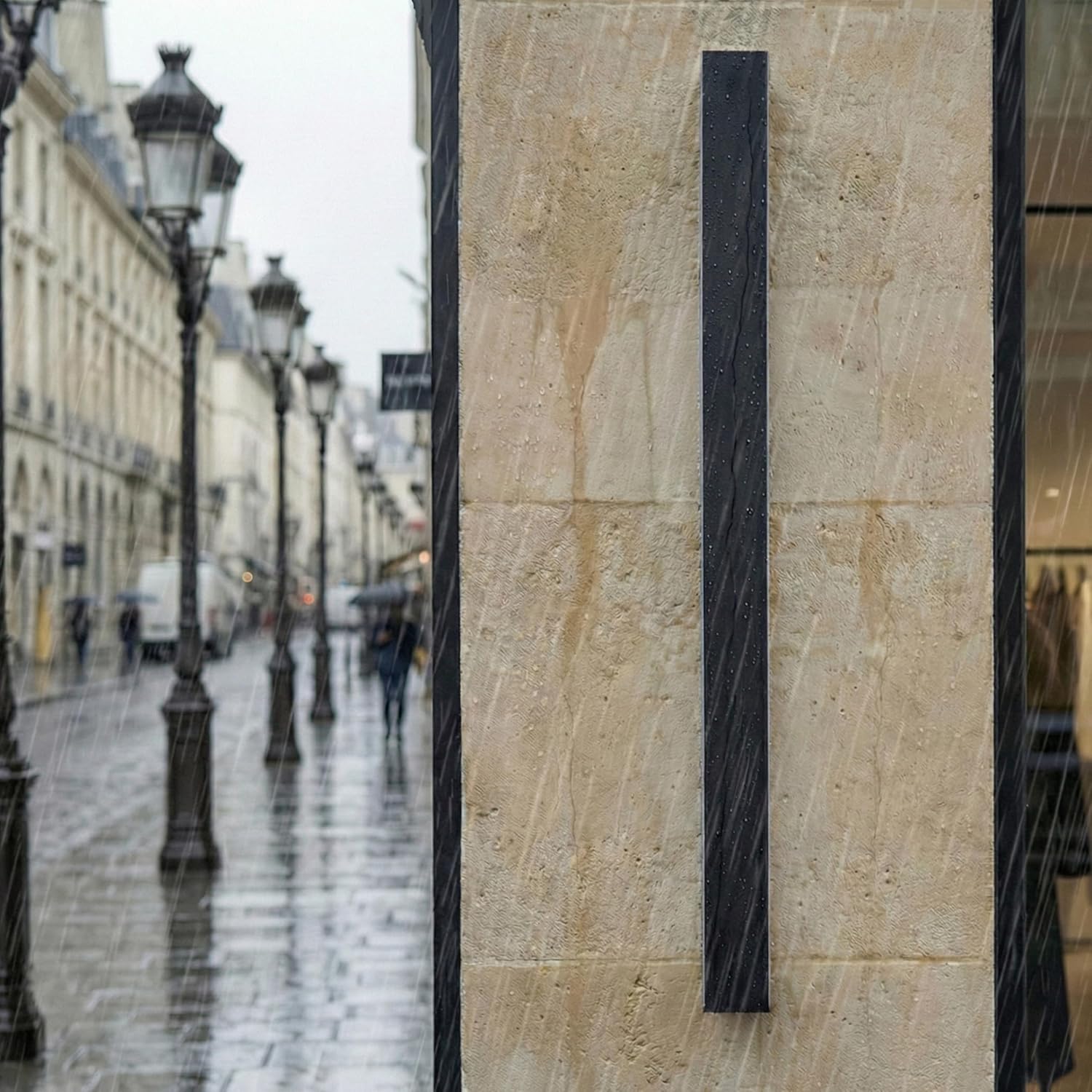 Applique LED da Parete Esterno 60CM, Nero - immagine 8