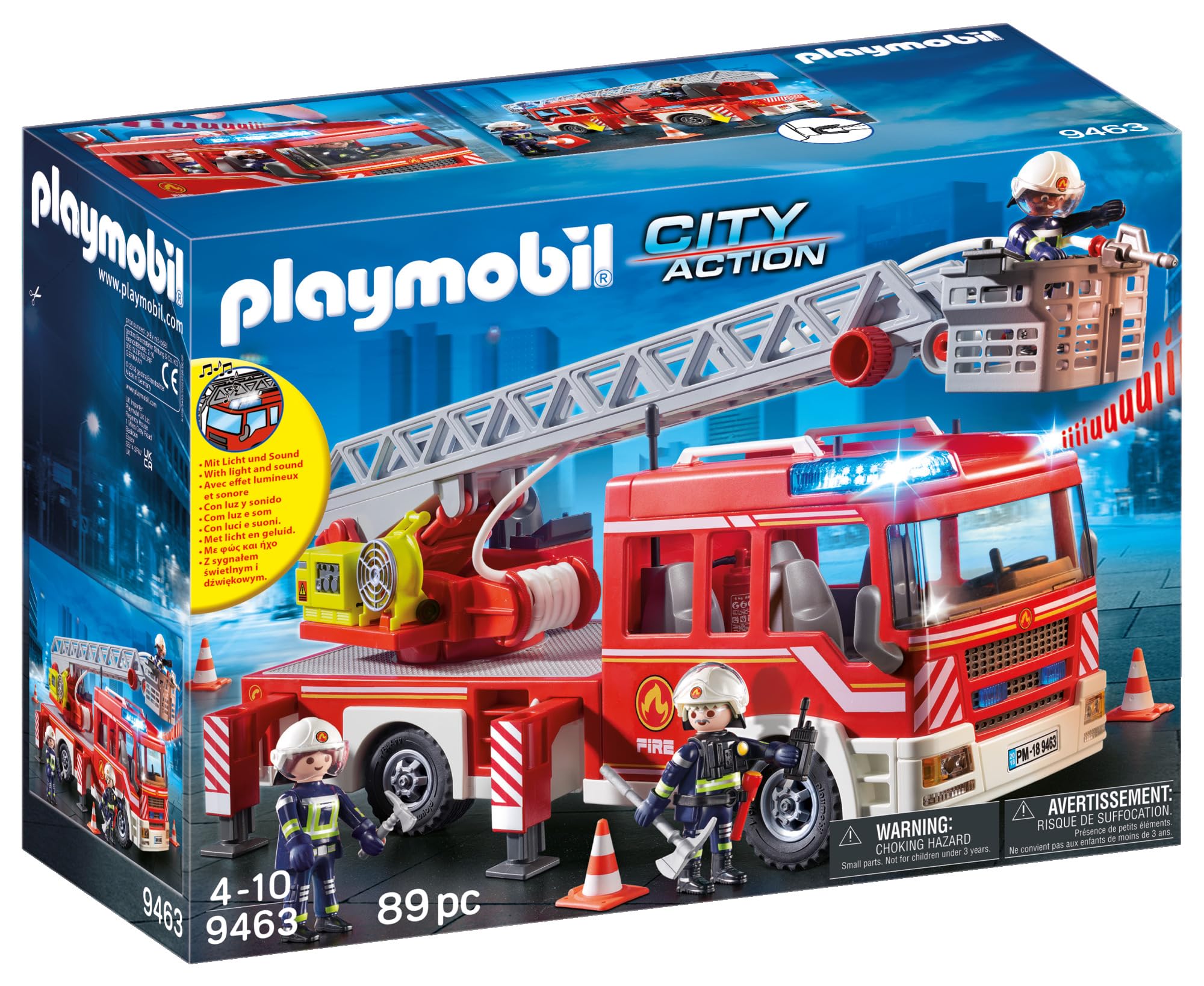 PLAYMOBIL City Action 9463 - Autoscala Vigili del Fuoco
