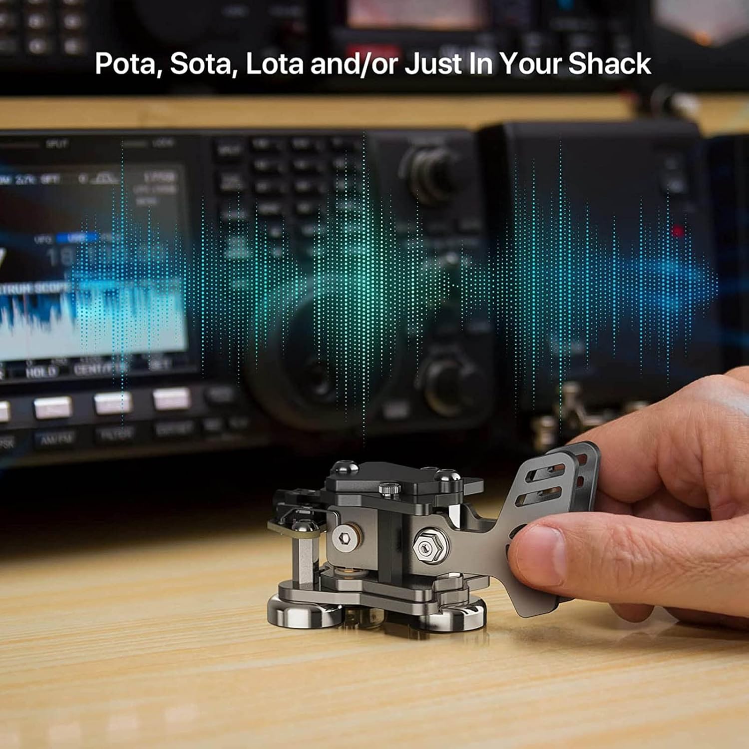 Chiave Mini CW Morse Automatica a Doppia Paletta - immagine 3