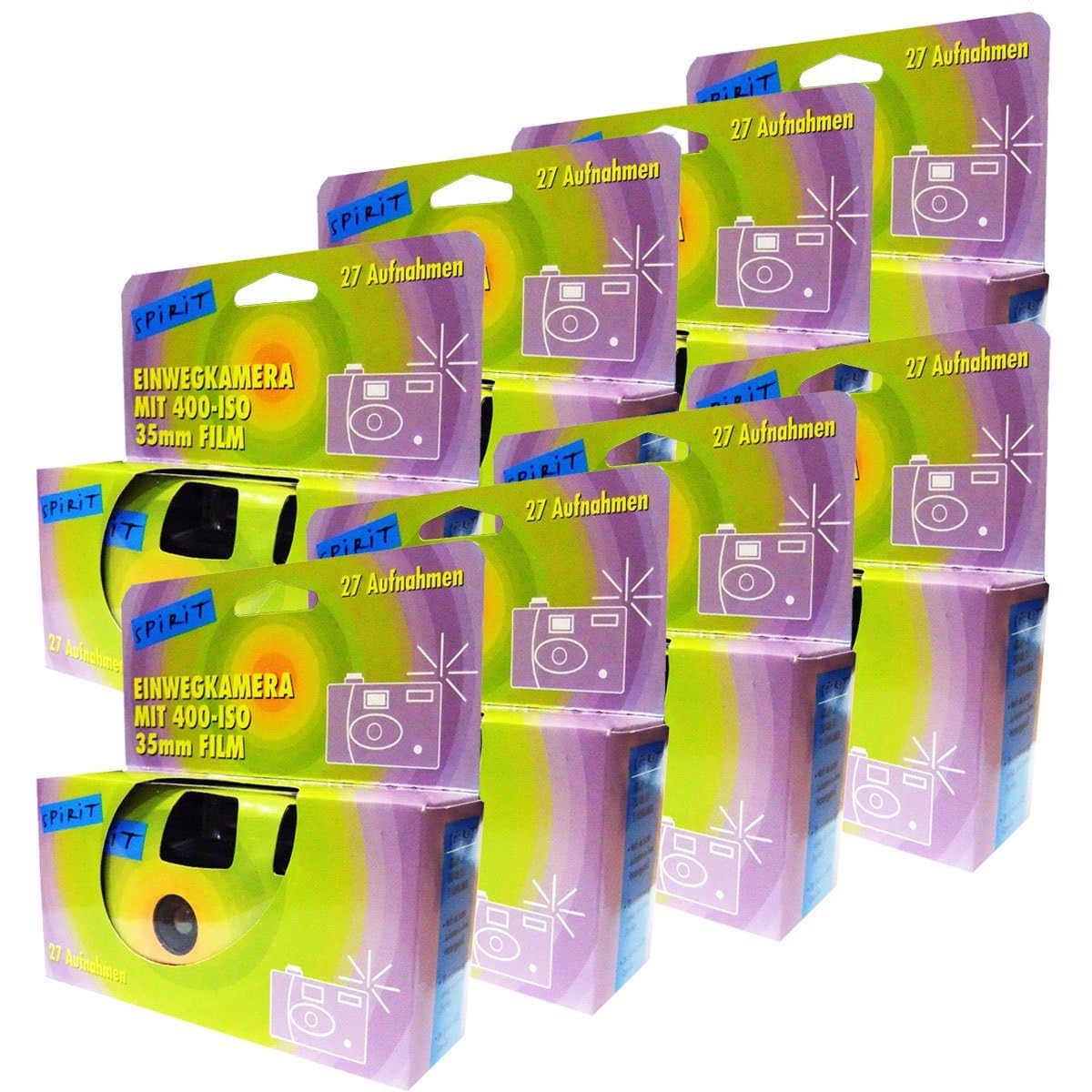 Photo Porst Fotocamera Usa e Getta Spirit, Verde (8 pezzi)