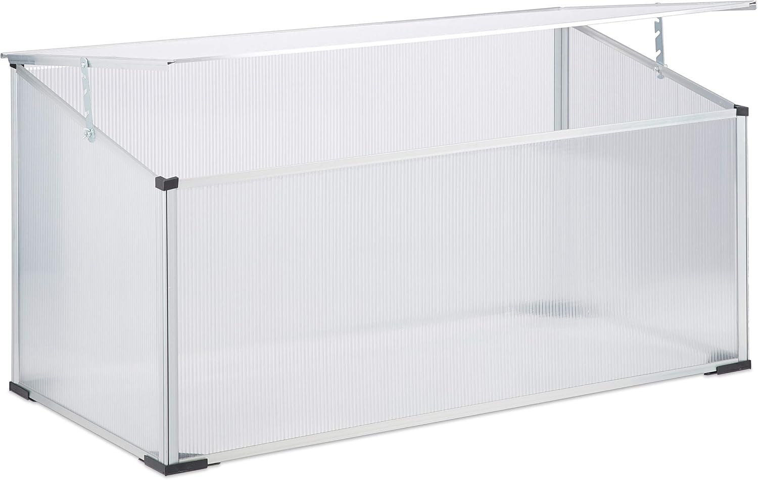 Relaxdays Mini Serra in Alluminio 100x50x50 cm