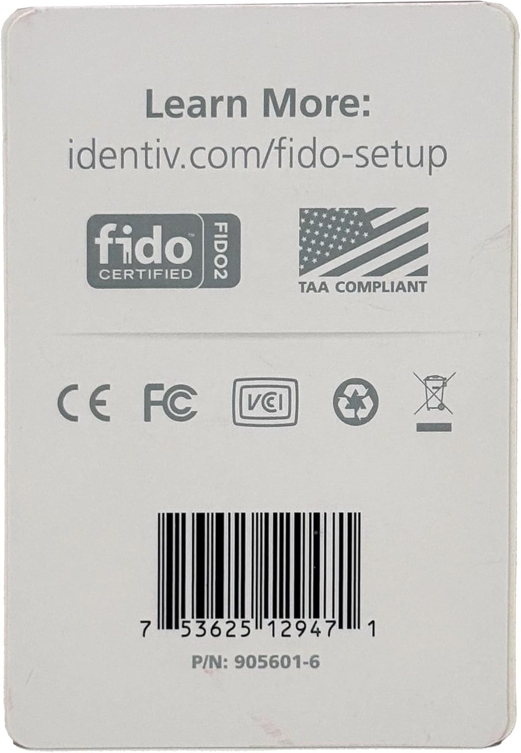 Identiv FIDO2 NFC+ Security Key USB-A Token - immagine 3