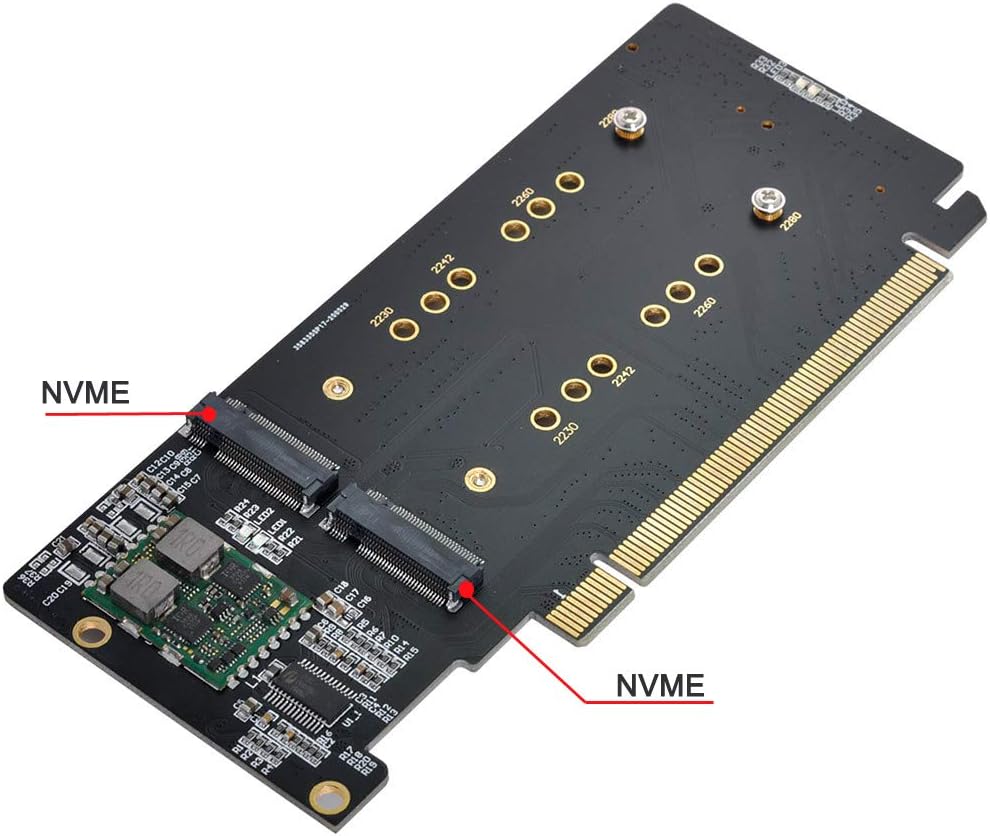 xiwai 4X NVME M.2 AHCI a PCIE Express 3.0 Gen3 X16 Raid Card VROC Raid0 ...