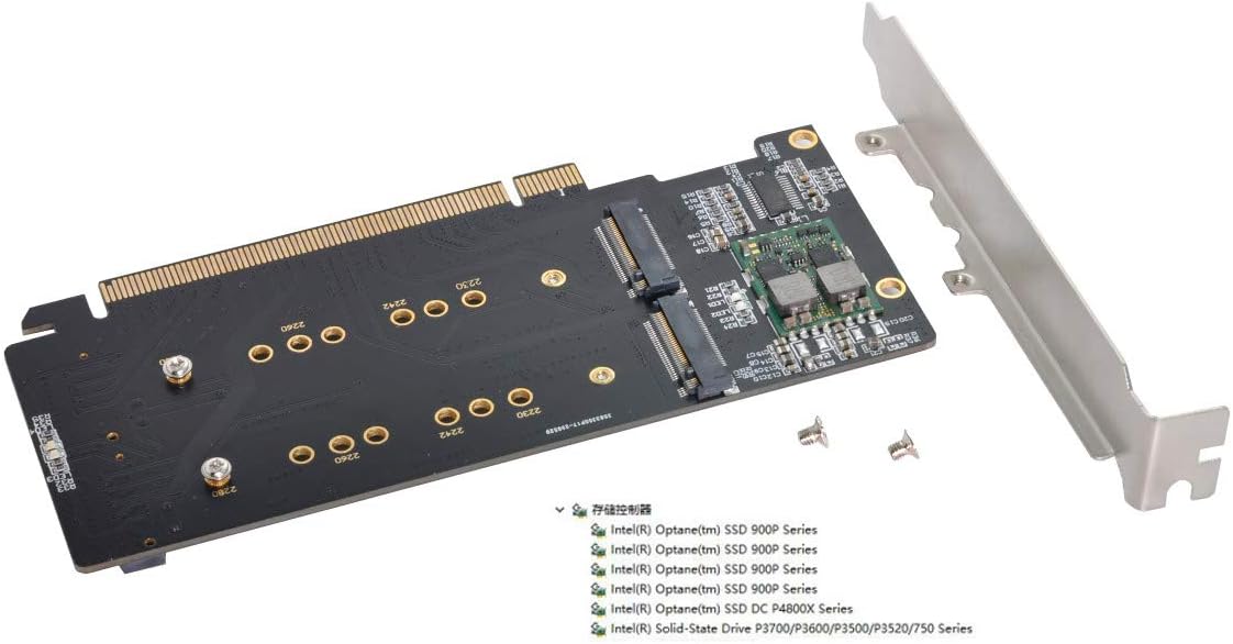 xiwai 4X NVME M.2 AHCI a PCIE Express 3.0 Gen3 X16 Raid Card VROC Raid0 ...