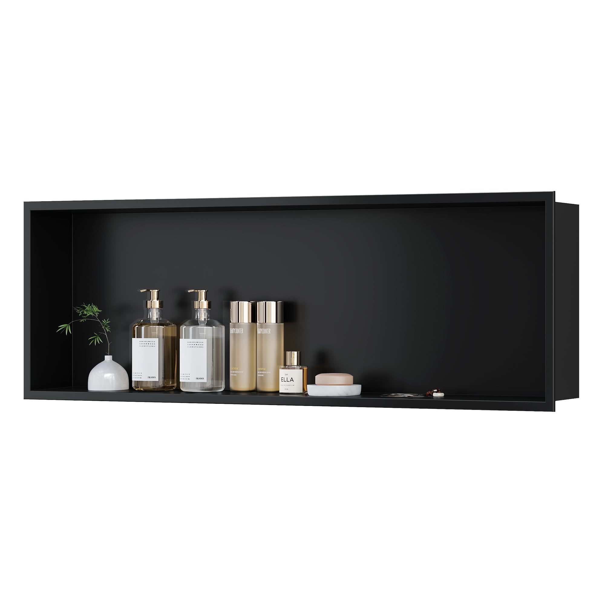 Neodrain Angolo Doccia a Parete in Acciaio Inox, Nero