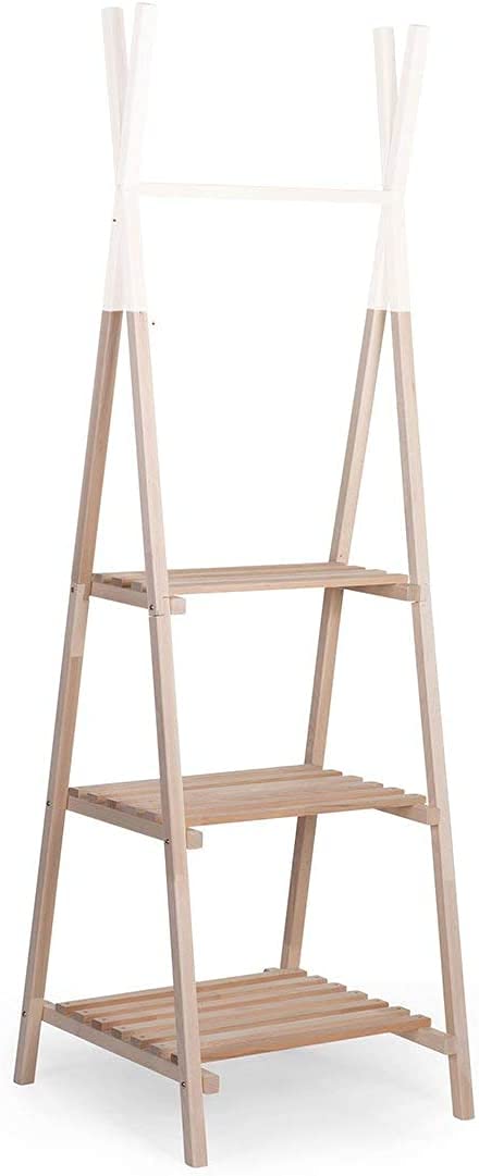 Childhome Armadio Porta Abbigliamento in Legno Naturale