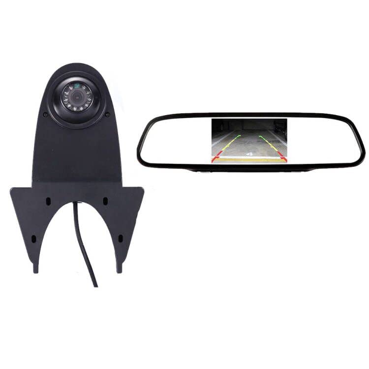 Waterproof Car Rear View - Telecamera Retromarcia + Specchietto 4.3"