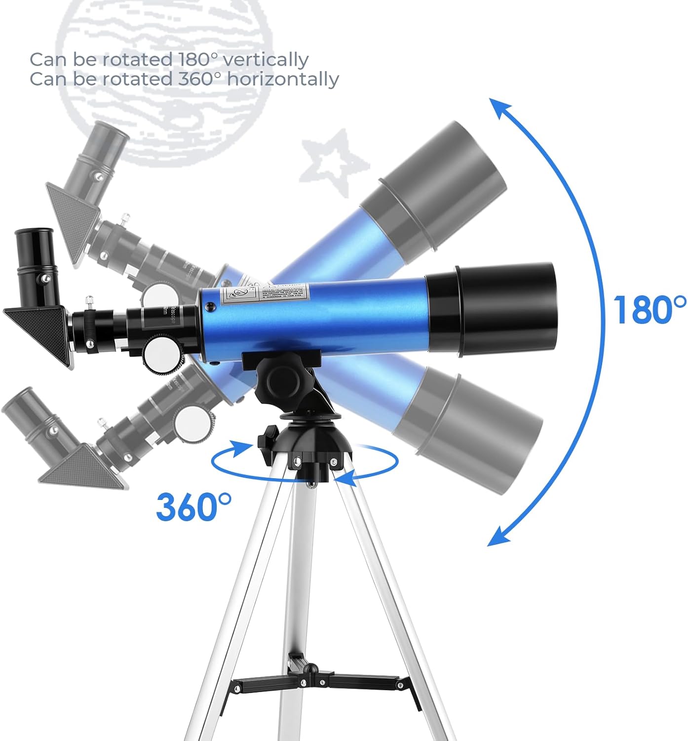 Telescopio 50/360 mm con Treppiede Leggero - immagine 3