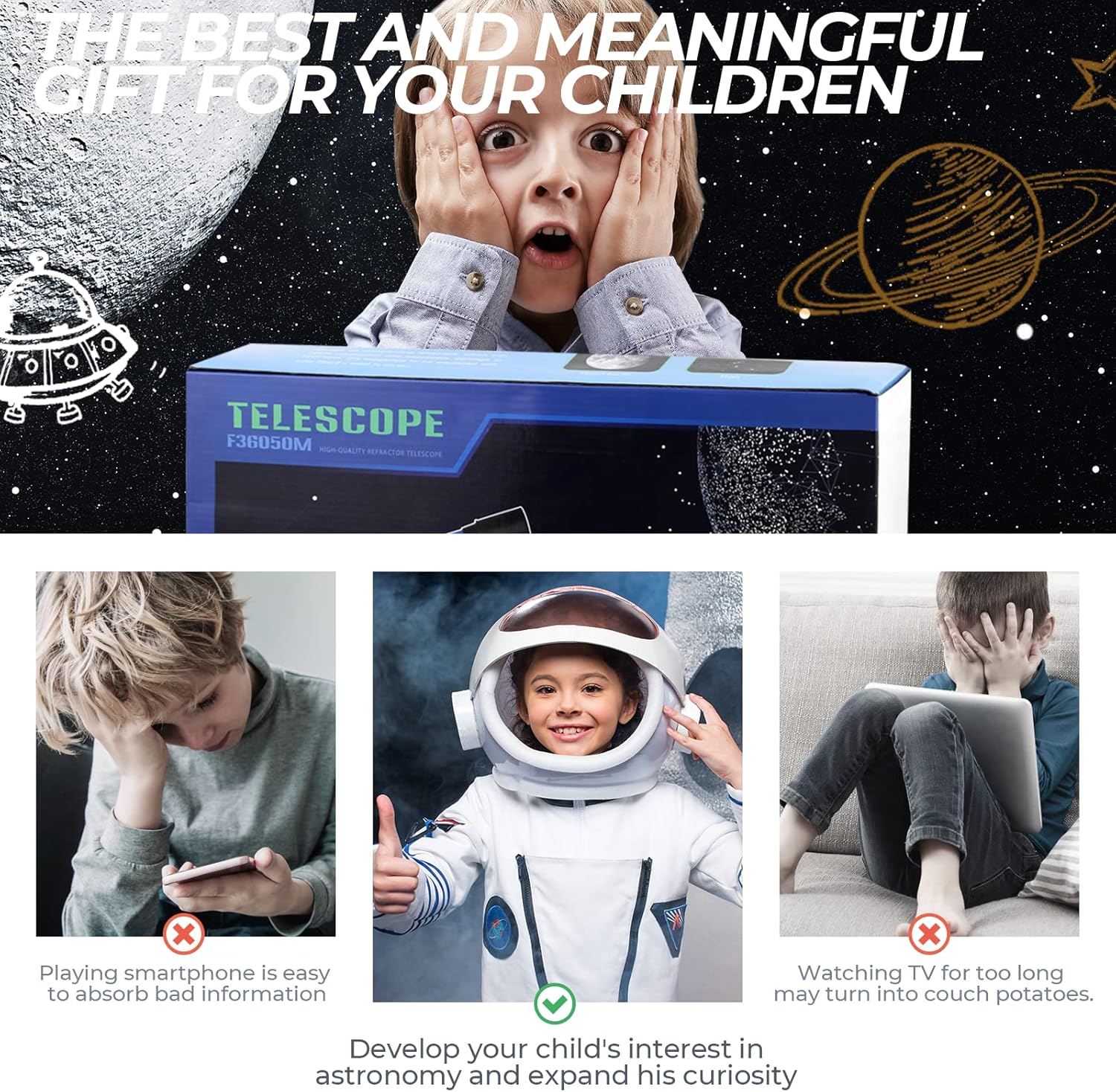 Telescopio 50/360 mm con Treppiede Leggero - immagine 6