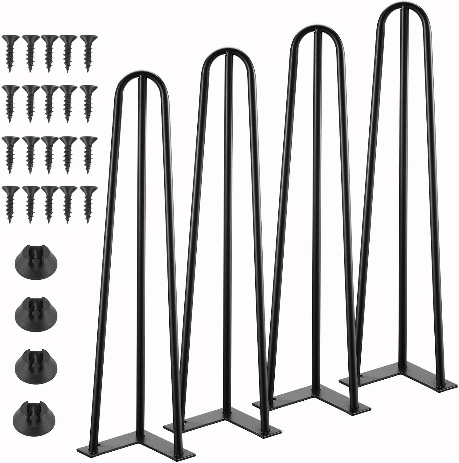 Knpwer 4 Piedini da Tavolo a Forcina 60cm