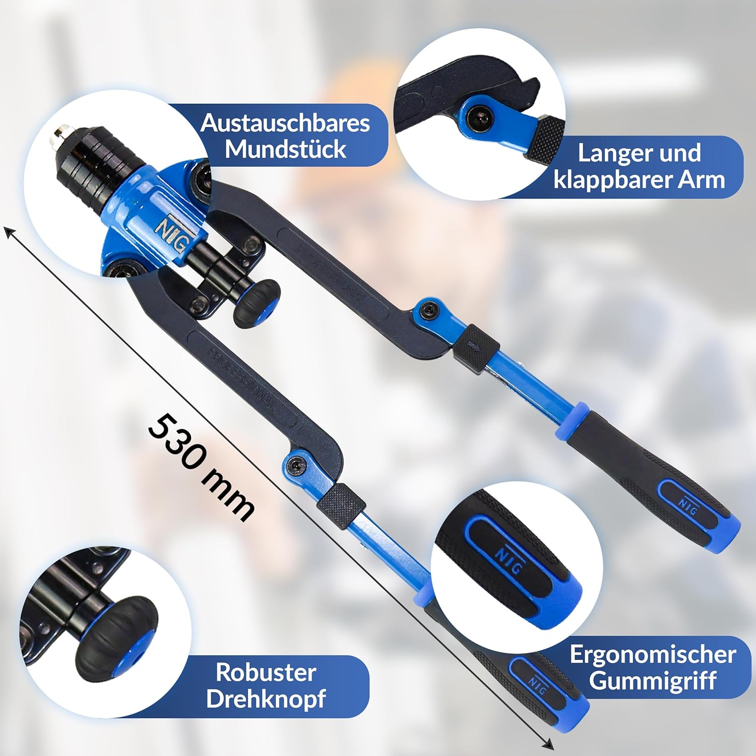 NTG Pinza per Rivetti e Dadi Rivetti 2 in 1 - immagine 2