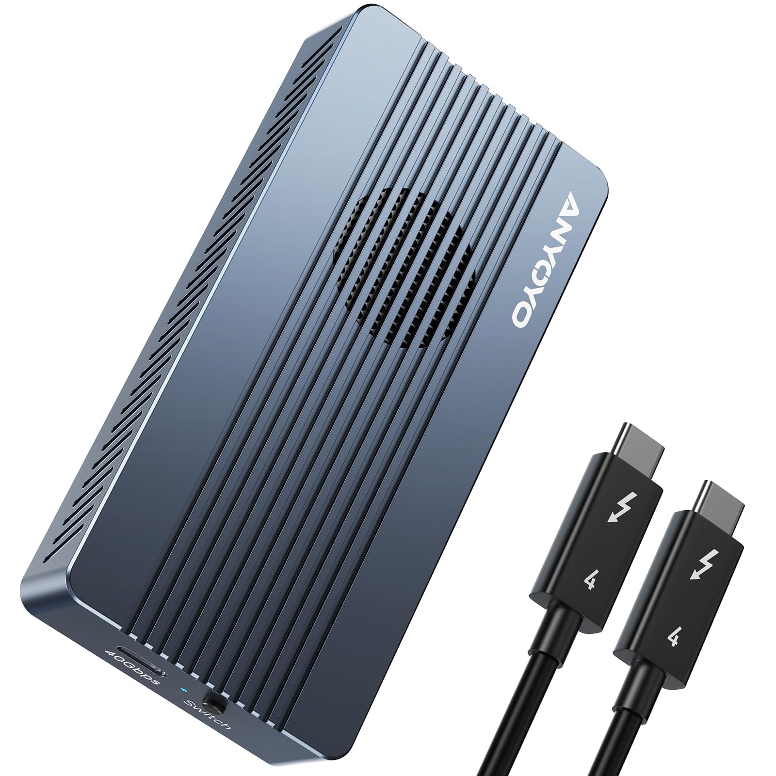 Anyoyo Enclosure SSD M.2 NVME 40 Gbps con Ventola