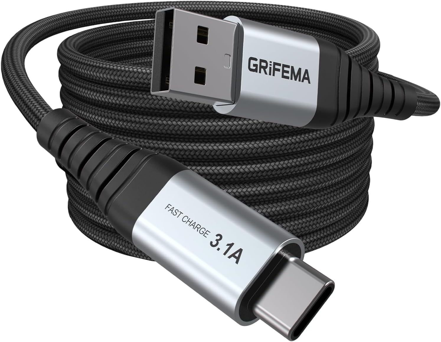 Grifema Cavo USB-A a USB-C 2m Intrecciato in Nylon - immagine 1