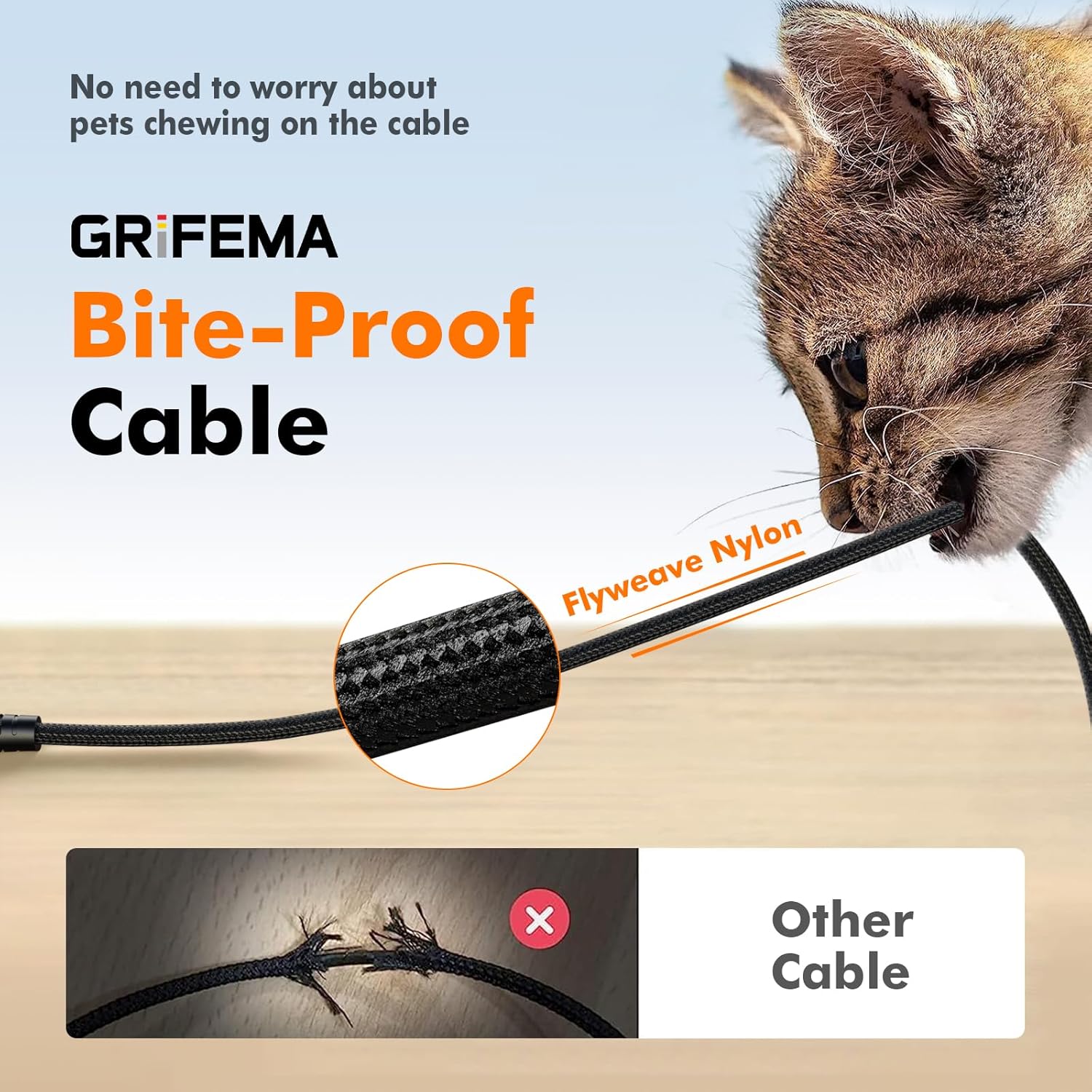 Grifema Cavo USB-A a USB-C 2m Intrecciato in Nylon - immagine 6