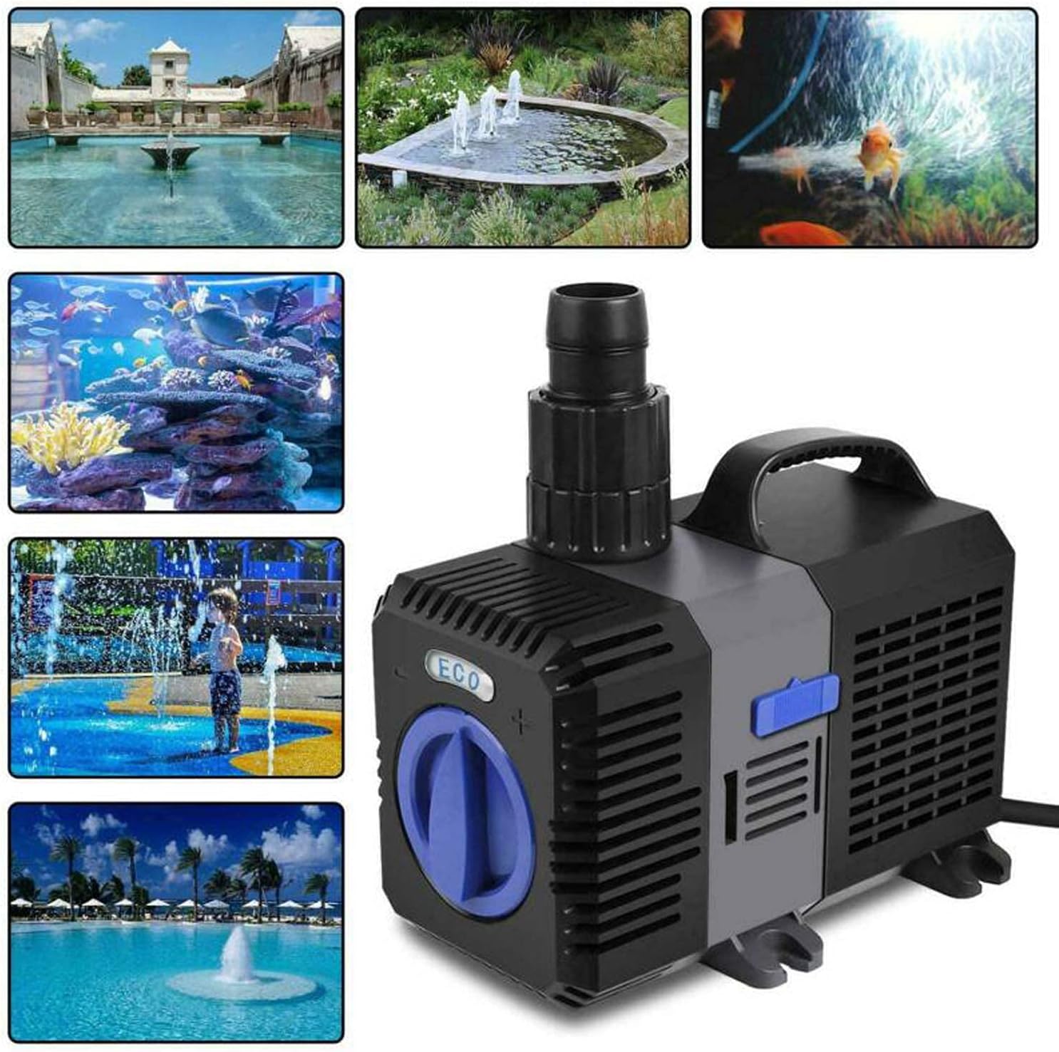 Yaobluesea Eco Pompa per Laghetto 3000l/h 10W - immagine 10