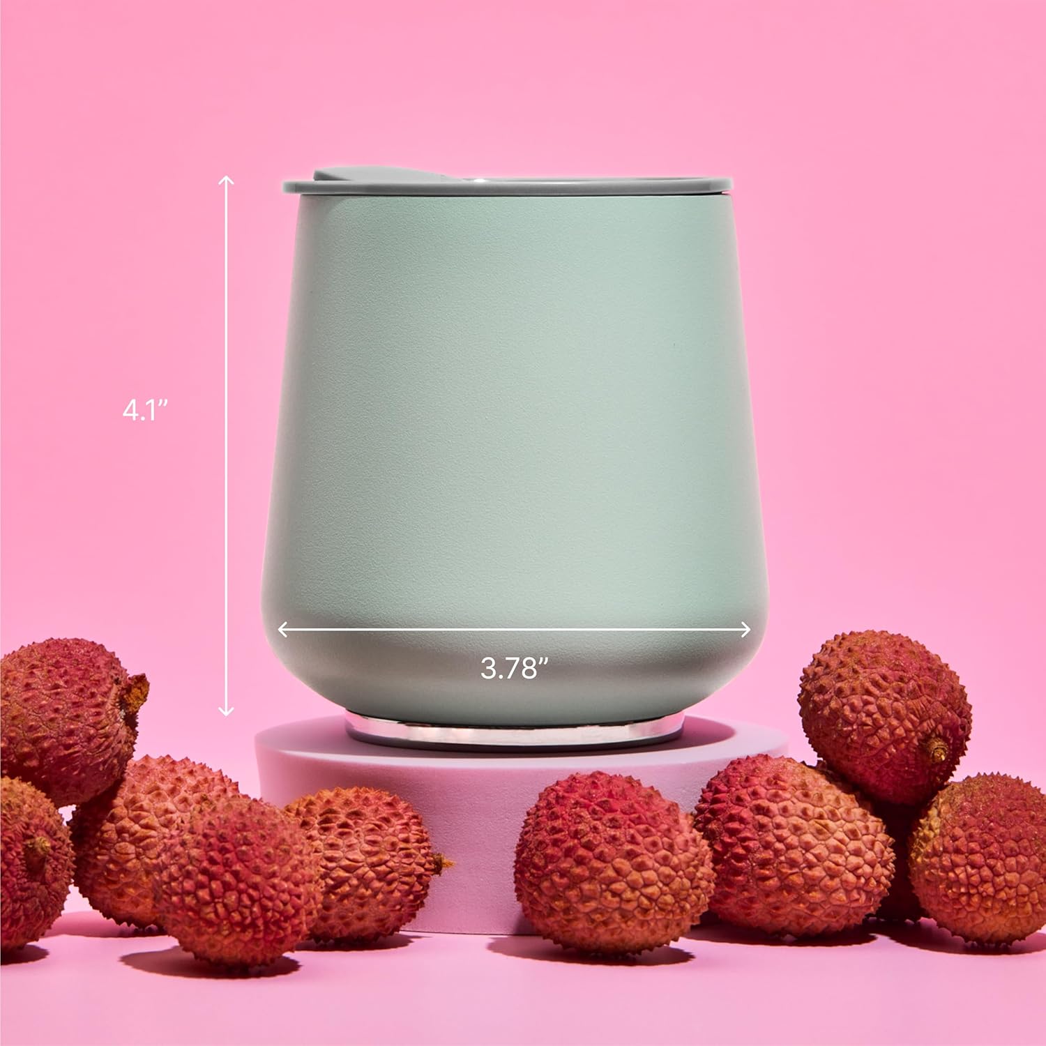 Fellow Ruby Bicchieri da Vino Set 2, Menta Chips - immagine 6