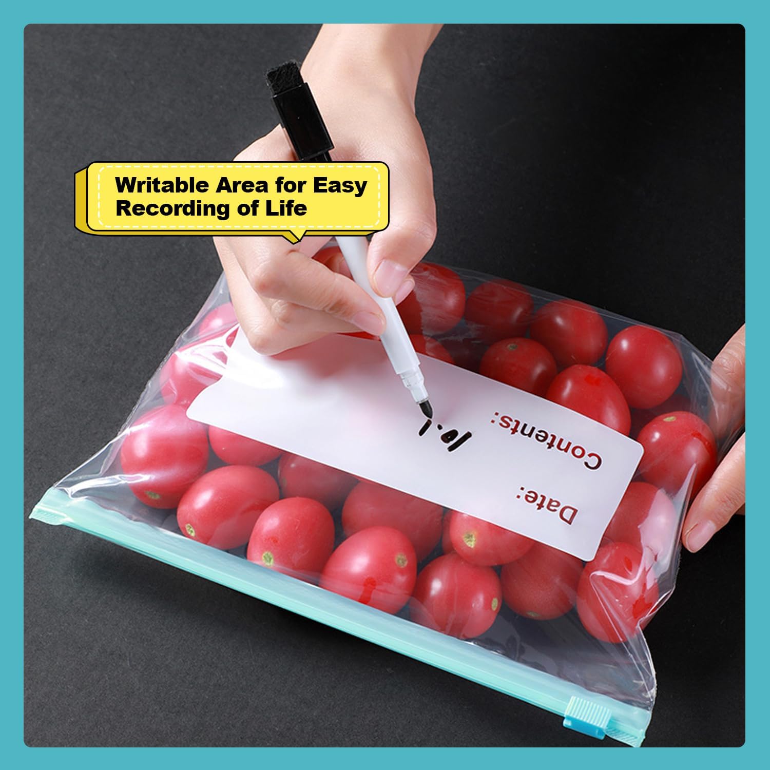 Generic 60 Sacchetti Alimentari Riutilizzabili con Zip - immagine 3