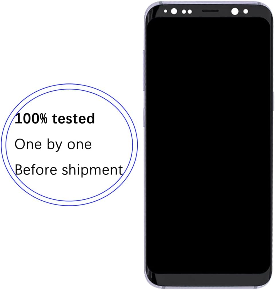 Display TFT per Samsung Galaxy S8 LCD, Grigio con cornice - immagine 3