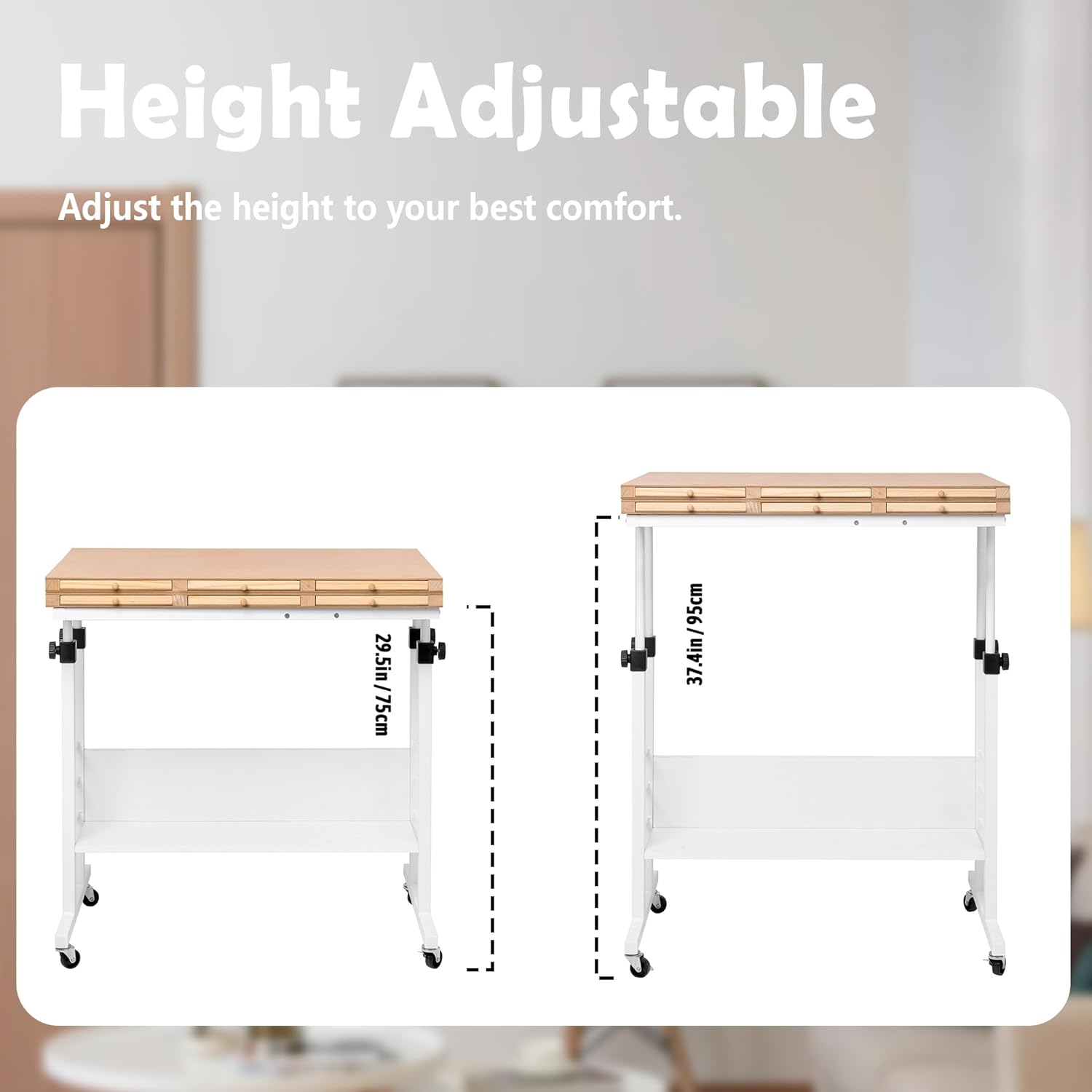 Tektalk Tavolo Puzzle Pieghevole Regolabile 2000 Pezzi - immagine 3