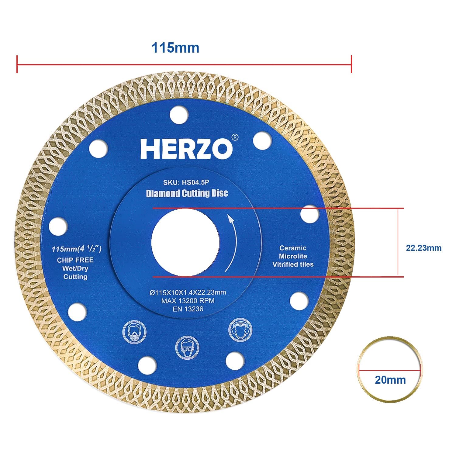 Herzo Disco Diamantato 115mm - immagine 2