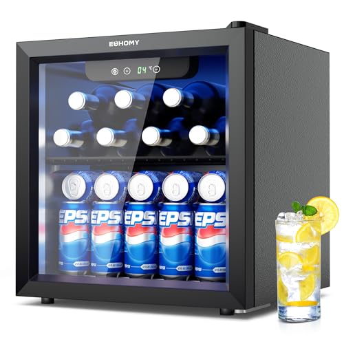 EUHOMY Frigorifero per Bevande 37L, Nero