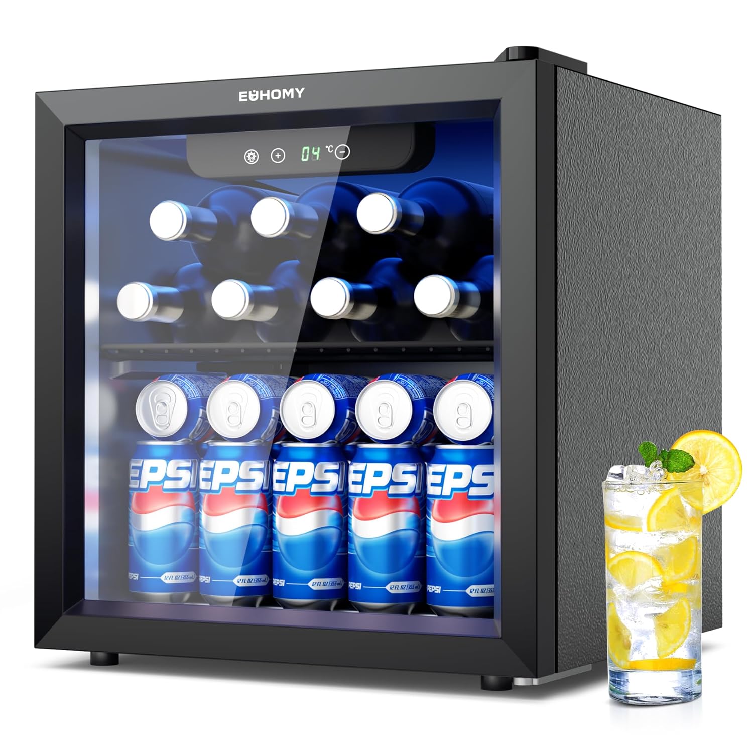 EUHOMY Frigorifero per Bevande 37L, Nero - immagine 1