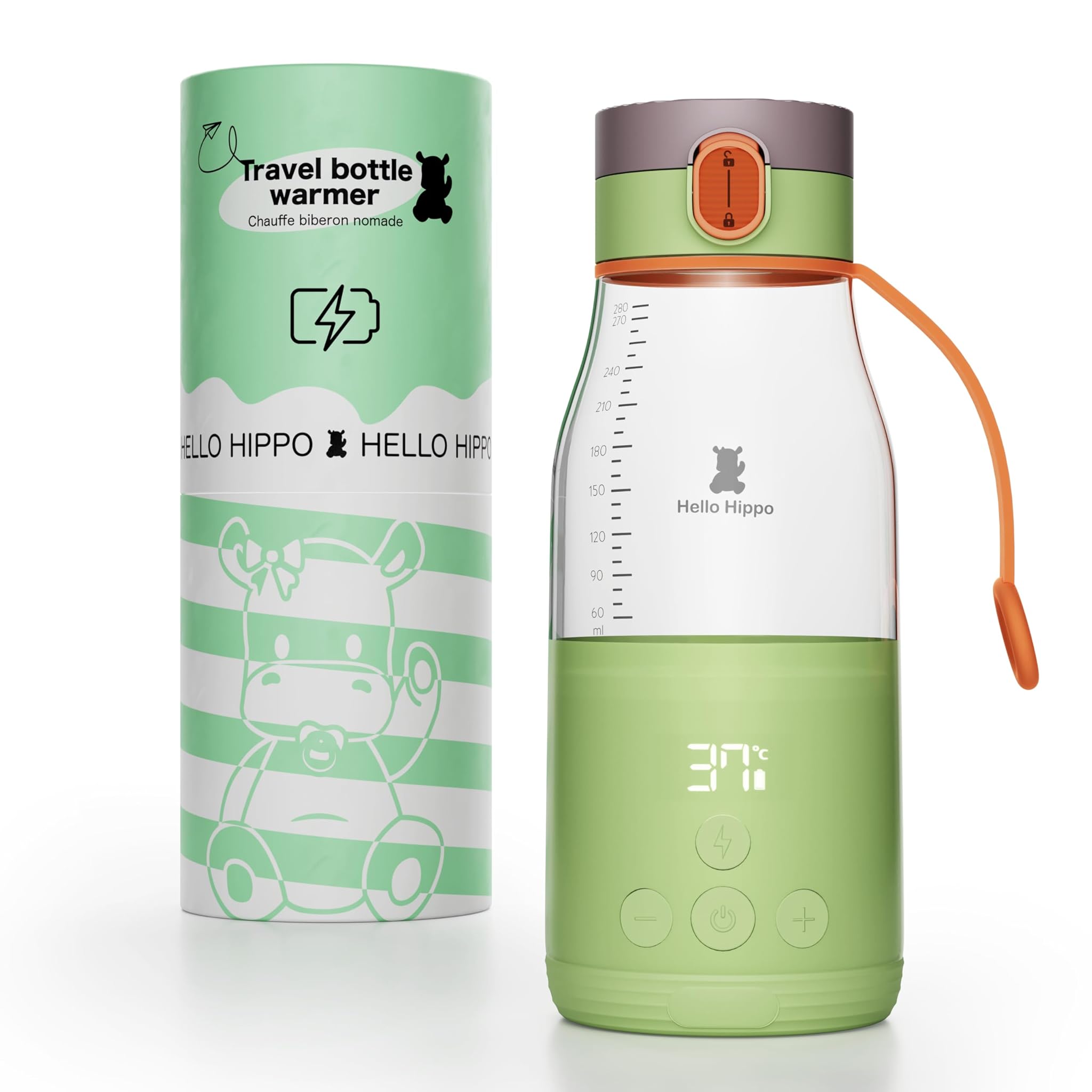 Hello Hippo® Scaldabibero Portatile USB 300ml