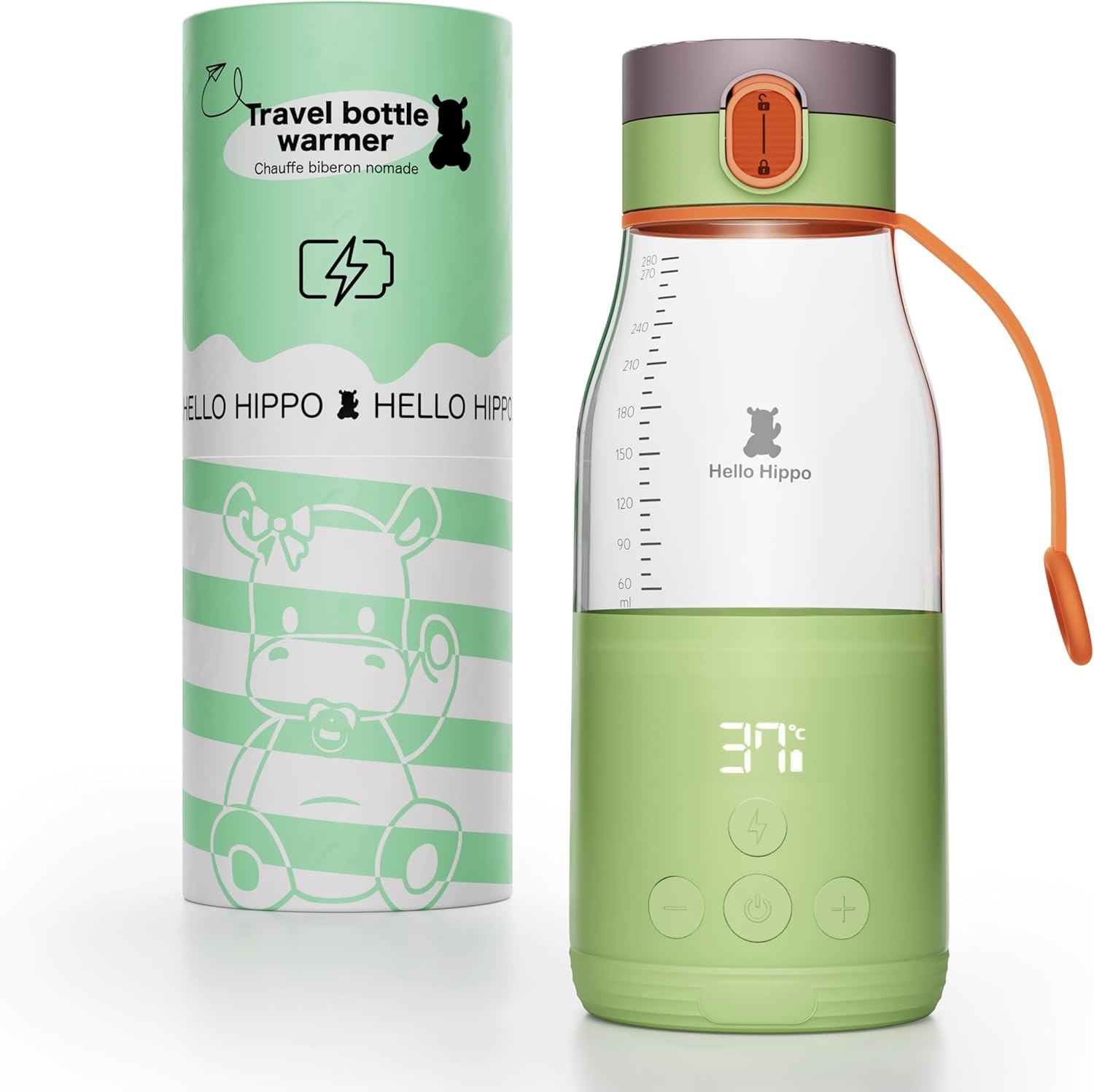 Hello Hippo® Scaldabibero Portatile USB 300ml - immagine 1