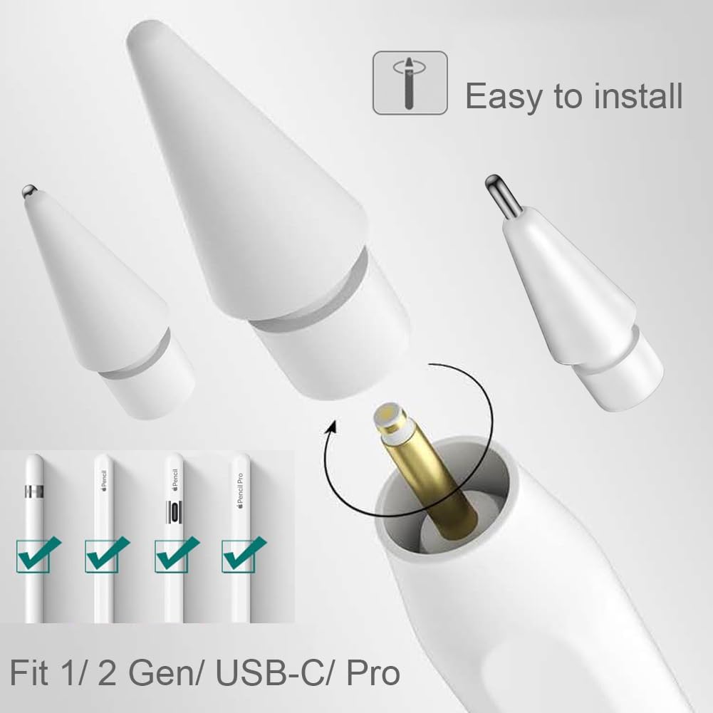 Punte di Ricambio per Apple Pencil (4 Pezzi) - immagine 2