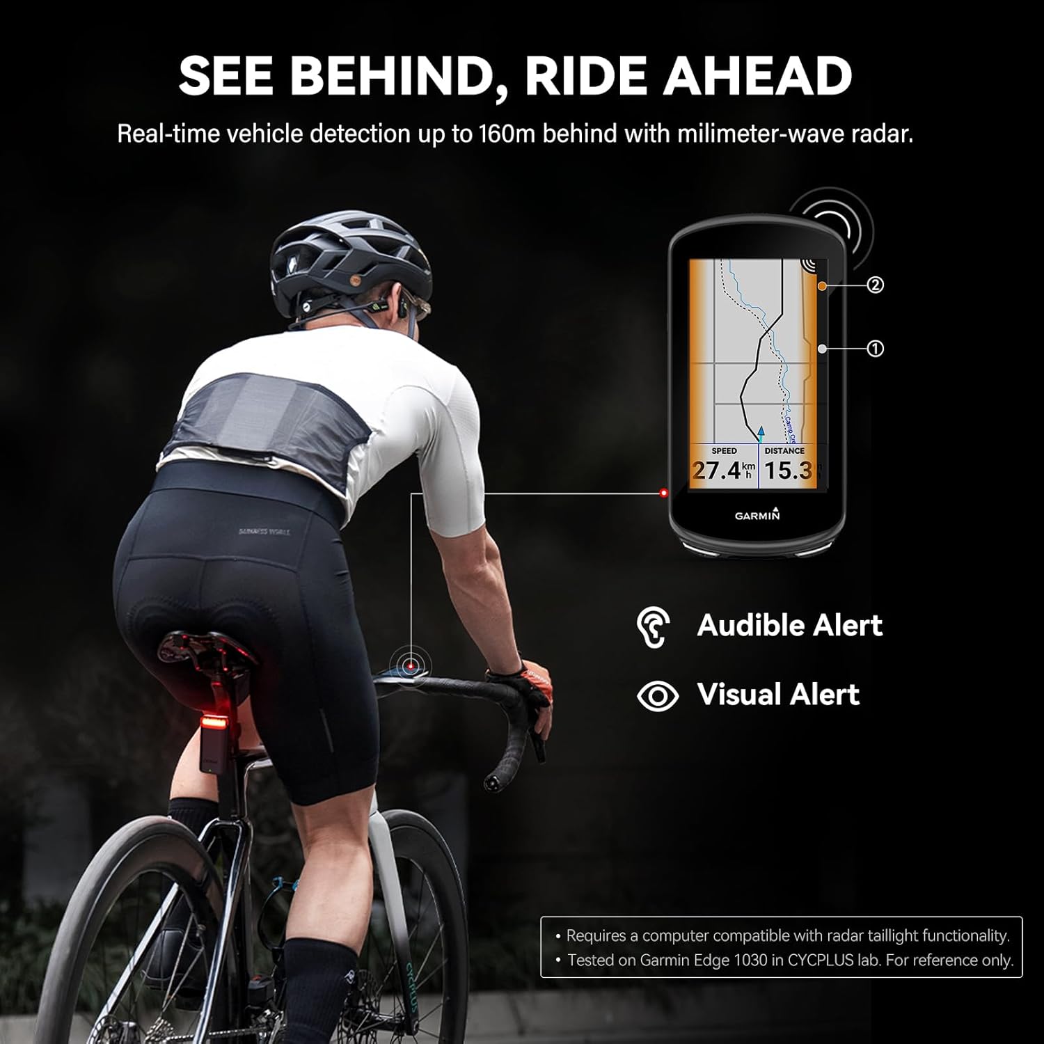 Cycplus Coda Radar per Bicicletta IPX6 - immagine 3