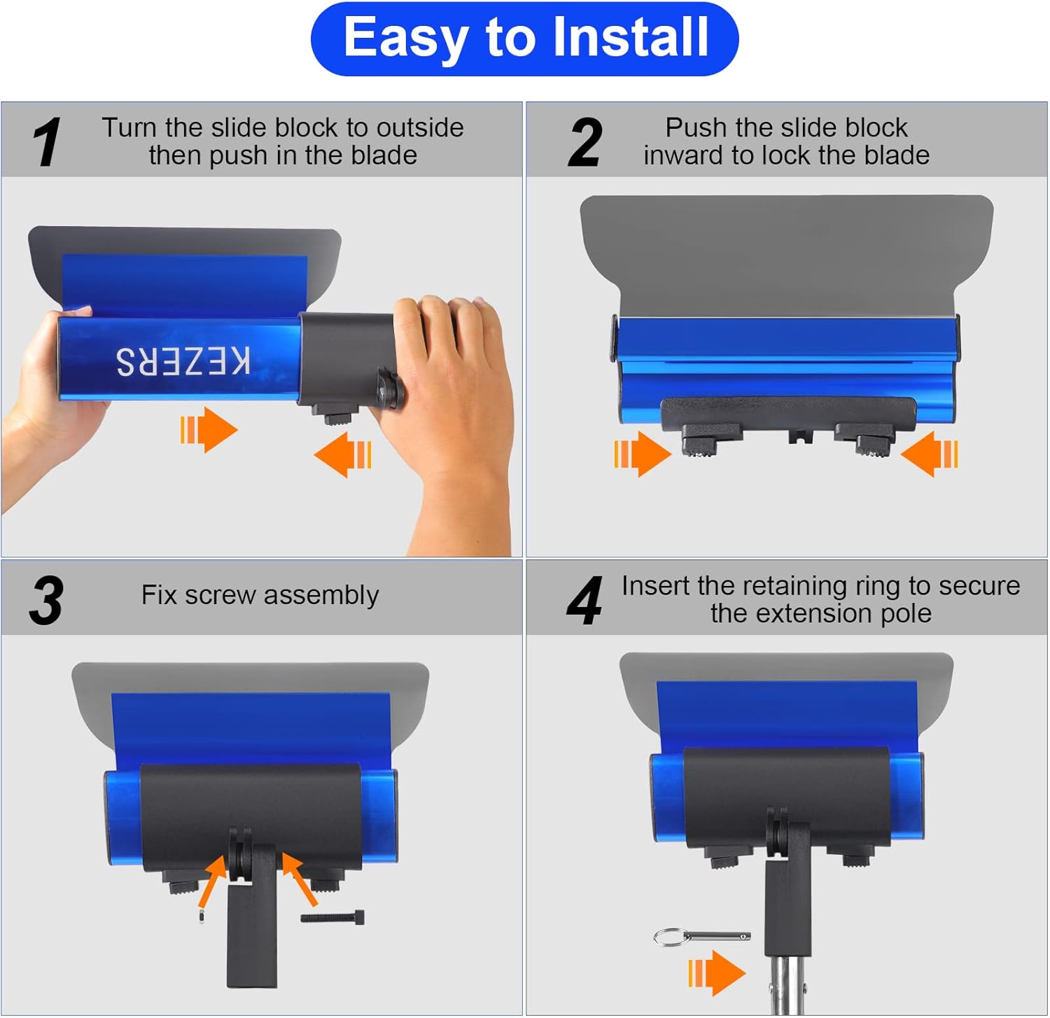 Kezers Set Spatole per Superfici 30, 55, 80cm - immagine 4