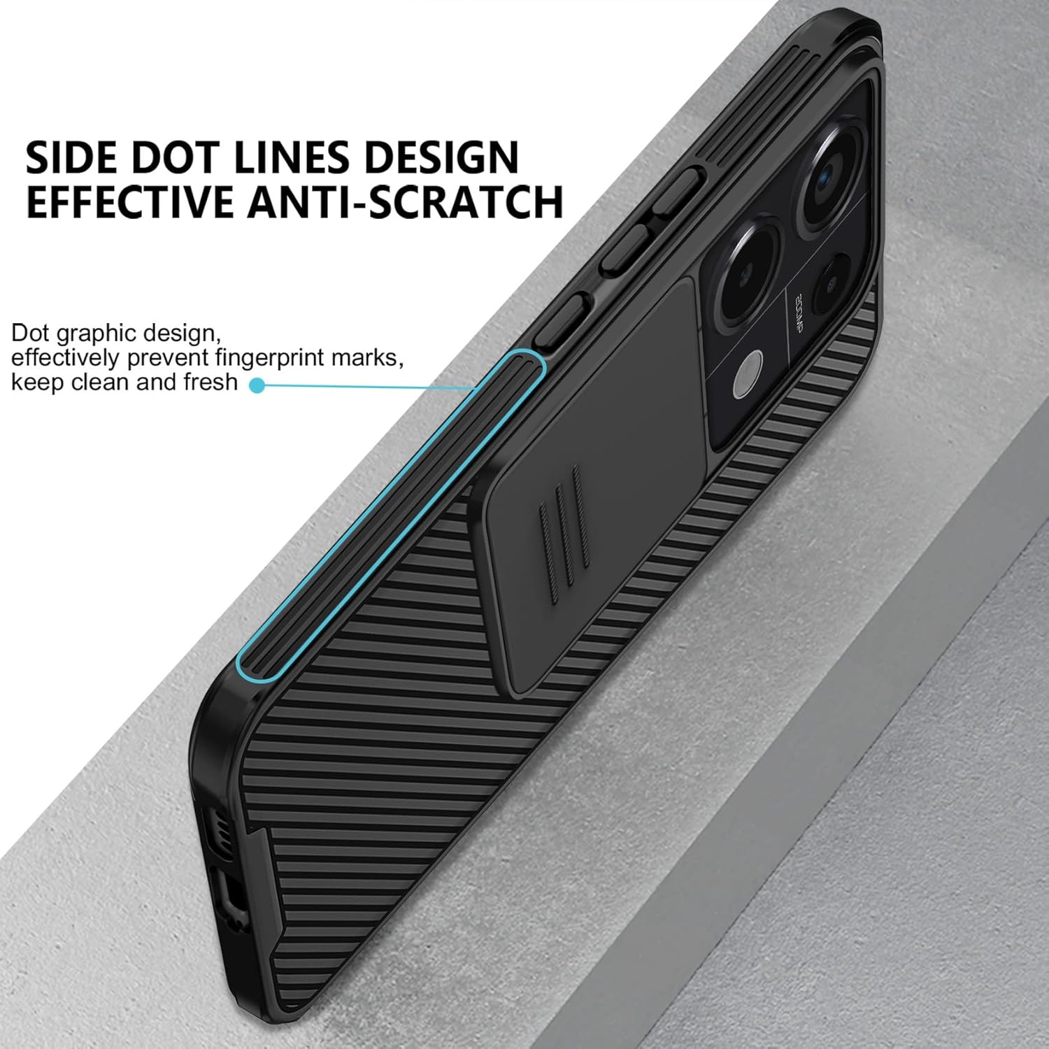 Aroyi Cover per Xiaomi Redmi Note 13 Pro 5G / Poco X6 5G, Nero - immagine 7