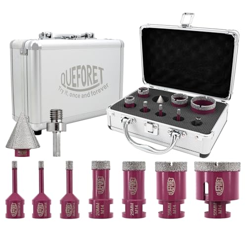 Queforet Punte Diamantate Gres Porcellanato 9 Pezzi