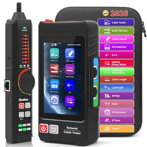 Henkion LT-600S - Tester Cavi Rete Multifunzione RJ45