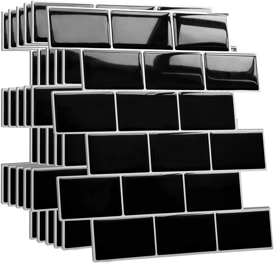 Yoillione Piastrelle Adesive Cucina 30x30 cm, 10 Pezzi