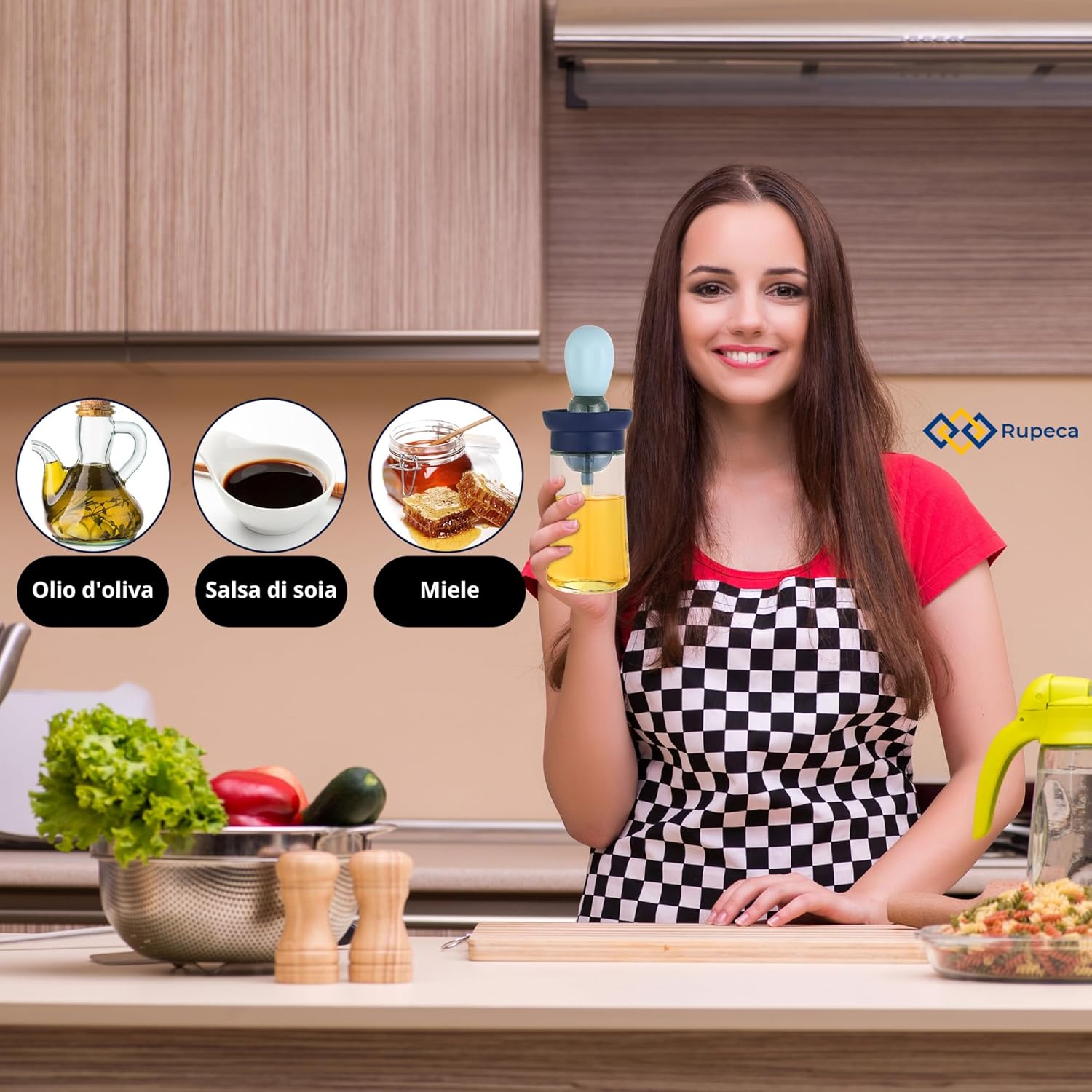 Dispenser Olio da Cucina con Pennello - immagine 6