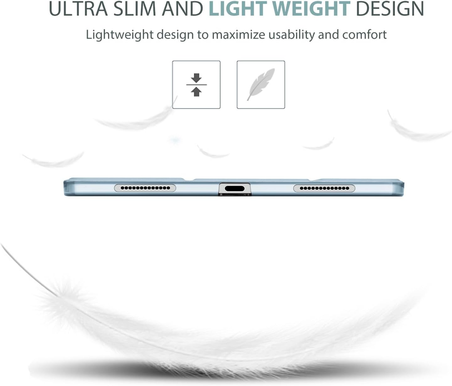 Procase Custodia iPad Air 11" M2 2024 / 10.9", Azul Celeste - immagine 8